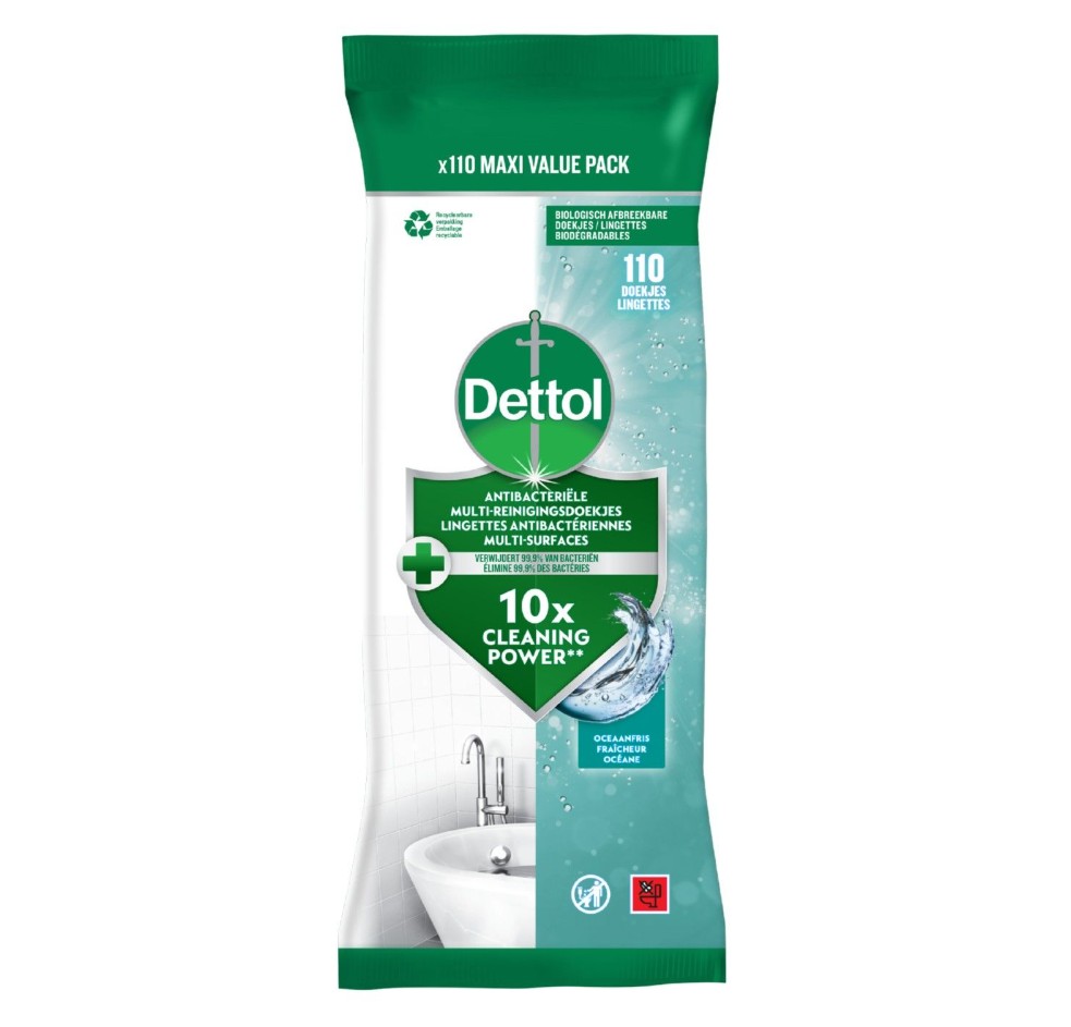 Dettol Maxi Oceaan Doekjes 110st